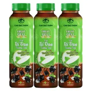 3 chai trà bí đao sương sáo Fruit Deli 1 lít