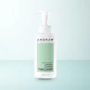 Bao bì Sữa Rửa Mặt Tạo Bọt Kiểm Soát Dầu Ahohwa Control Clearing Foam Cleanser (480 ml) chính hãng