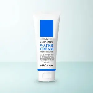 Bao bì Kem Dưỡng Cấp Nước Căng Bóng Da Ahohwa Shining Ceramide Water Cream (80 g) chính hãng