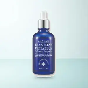 Bao bì Tinh Chất Làm Dịu Trẻ Hóa Da Ahohwa Elazulene Peptablue Calming Ampoule (50 ml) chính hãng