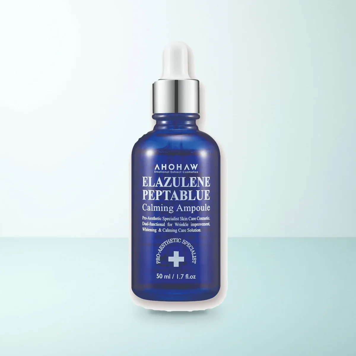 Bao bì Tinh Chất Làm Dịu Trẻ Hóa Da Ahohwa Elazulene Peptablue Calming Ampoule (50 ml) chính hãng Bao bì Tinh Chất Làm Dịu Trẻ Hóa Da Ahohwa Elazulene Peptablue Calming Ampoule (50 ml) chính hãng