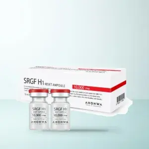 Bao bì Tinh Chất Phục Hồi Chuyên Sâu Ahohwa SRGF H1 Reset Ampoule (Hộp 8 lọ x 5ml) chính hãng