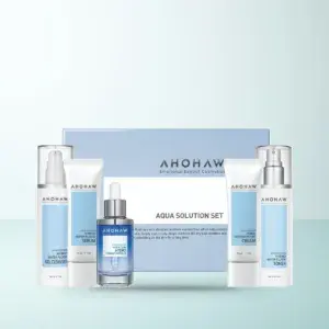 Bao bì Bộ Cấp Nước Dưỡng Ẩm Chuyên Sâu Ahohwa Aqua Solution Set (Bộ chuyên nghiệp) chính hãng