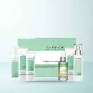 Bao bì Bộ Chăm Sóc Da Dầu Mụn Chuyên Nghiệp Ahohwa Acless Solution Set (Bộ chuyên nghiệp) chính hãng