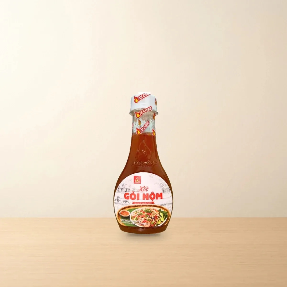 Bao bì Xốt Trộn Gỏi Nộm Hoàn Chỉnh AZ Chef Chai 195 g chính hãng Bao bì Xốt Trộn Gỏi Nộm Hoàn Chỉnh AZ Chef Chai 195 g chính hãng