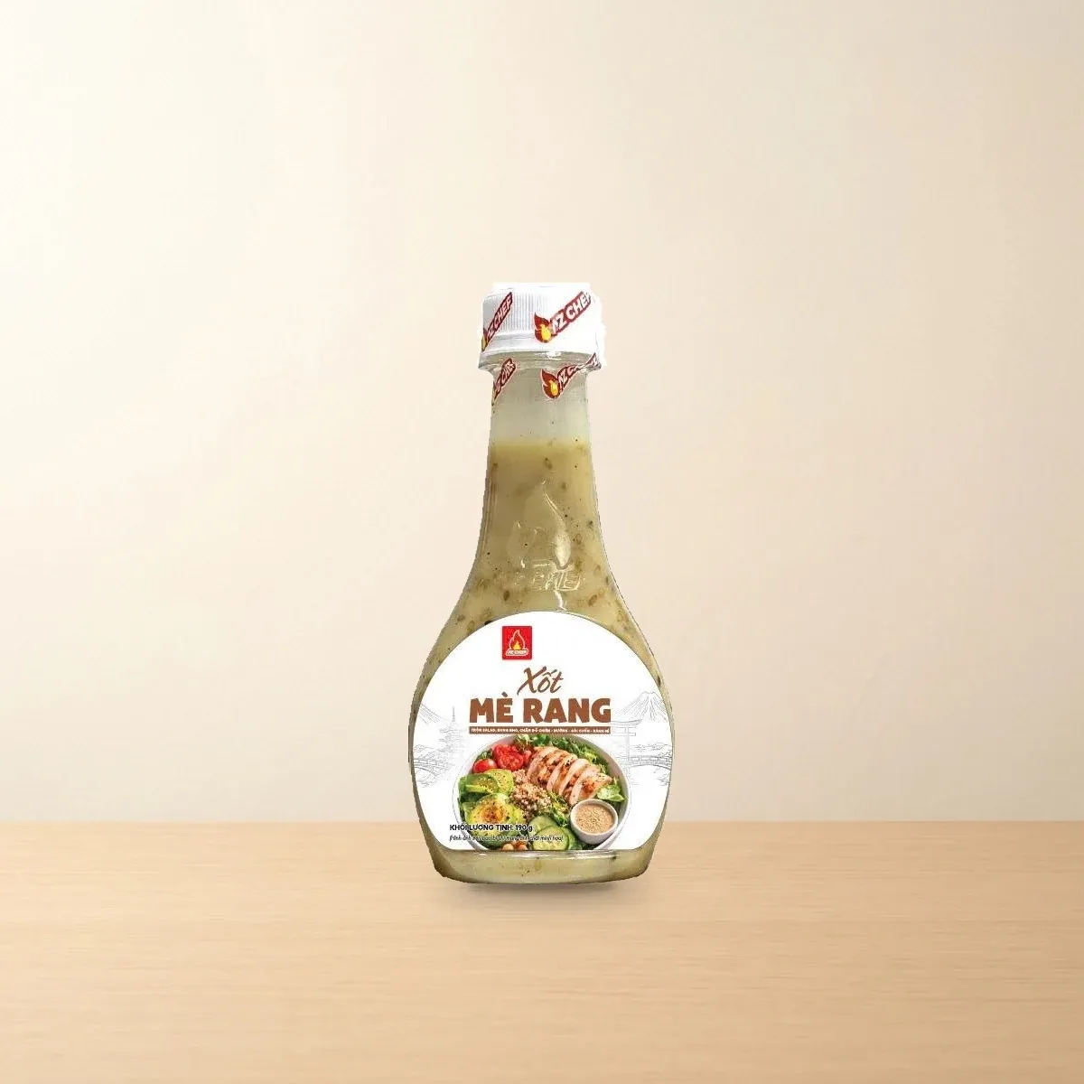 Bao bì Xốt Salad Mè Rang AZ Chef Chai 190 g chính hãng Bao bì Xốt Salad Mè Rang AZ Chef Chai 190 g chính hãng