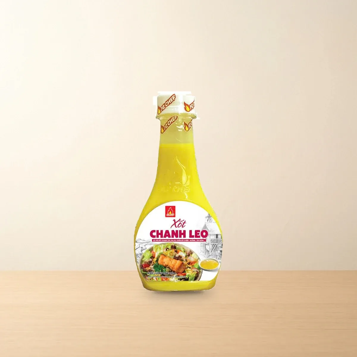 Bao bì Xốt Salad Chanh Leo AZ Chef Chai 190 g chính hãng Bao bì Xốt Salad Chanh Leo AZ Chef Chai 190 g chính hãng
