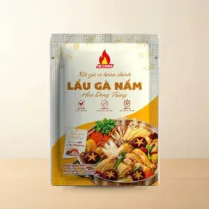 Bao bì Xốt Gia Vị Hoàn Chỉnh Lẩu Gà Nấm Hoa Đông Trùng AZ Chef Gói 170 g chính hãng