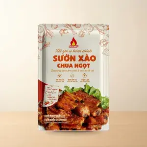 Bao bì Xốt Gia Vị Hoàn Chỉnh Sườn Xào Chua Ngọt AZ Chef Gói 80 g chính hãng
