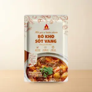 Bao bì Xốt Gia Vị Hoàn Chỉnh Bò Kho Sốt Vang AZ Chef Gói 80 g chính hãng
