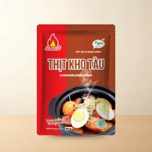 Bao bì Xốt Gia Vị Hoàn Chỉnh Thịt Kho Tàu AZ Chef Gói 80 g chính hãng