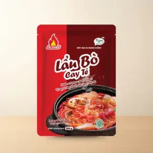 Bao bì Xốt Gia Vị Hoàn Chỉnh Lẩu Bò Cay Tê AZ Chef Gói 180 g chính hãng