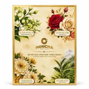 Bộ trà hoa thảo mộc Moncha hộp 80g