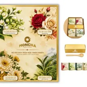 Bộ trà hoa thảo mộc Moncha hộp 80g