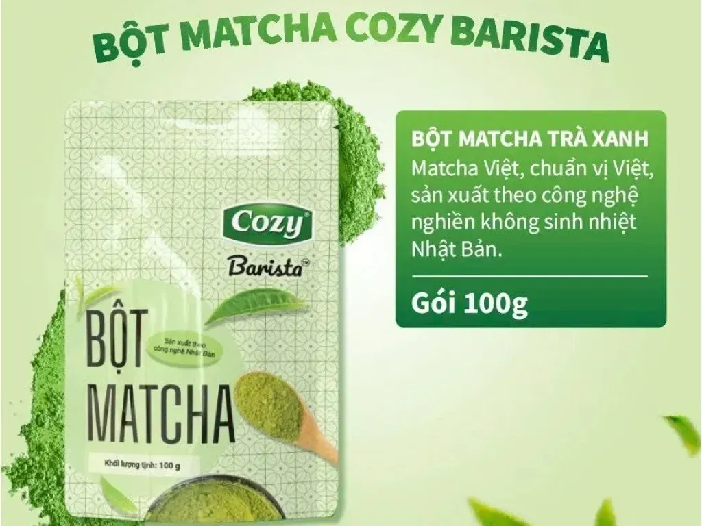 Bột matcha Cozy Barista 100g Bột matcha Cozy Barista 100g