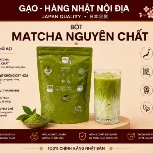 Bột matcha nguyên chất Gokugoku Matcha Kagishima Nhật Bản 100g