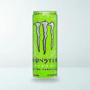 Thực Phẩm Bổ Sung: Nước Tăng Lực Không Đường Monster Energy Ultra Paradise Lon 355 ml — Ảnh chụp bao bì sản phẩm thực tế