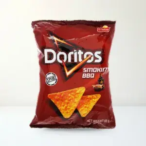 Bao bì mặt trước Snack Bắp Doritos Vị Thịt Nướng Smokin' BBQ Gói 65 g chính hãng Doritos
