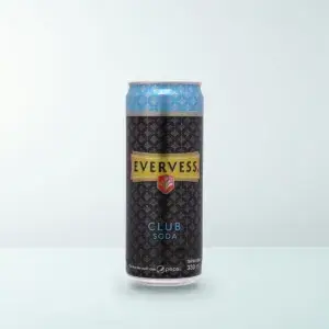 Nước Uống Có Gaz Evervess Soda (Club Soda Không Đường) Lon 330 ml