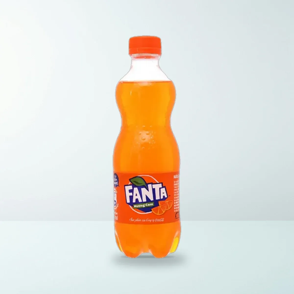 Nước Giải Khát Fanta Hương Cam Chai Nhựa PET 390 ml — Ảnh chụp bao bì sản phẩm thực tế Nước Giải Khát Fanta Hương Cam Chai Nhựa PET 390 ml — Ảnh chụp bao bì sản phẩm thực tế