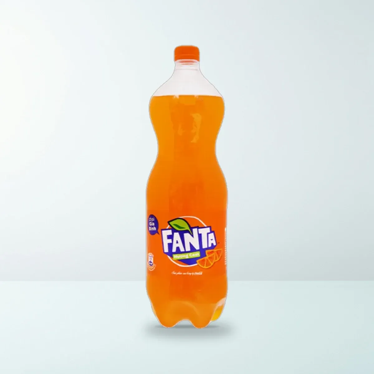 Nước Giải Khát Fanta Hương Cam Chai Nhựa PET 1,5 L — Ảnh chụp bao bì sản phẩm thực tế Nước Giải Khát Fanta Hương Cam Chai Nhựa PET 1,5 L — Ảnh chụp bao bì sản phẩm thực tế