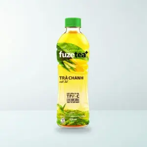 Thực Phẩm Bổ Sung: Trà Chanh Sả Fuze Tea Chai Nhựa PET 450 ml — Ảnh sản phẩm chính hãng