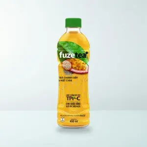 Nước Giải Khát: Trà Chanh Dây Và Hạt Chia Fuze Tea Chai Nhựa PET 450 ml — Ảnh sản phẩm chính hãng