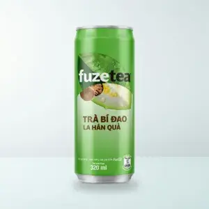 Nước Giải Khát: Trà Bí Đao La Hán Quả Fuze Tea Lon 320 ml — Ảnh sản phẩm chính hãng