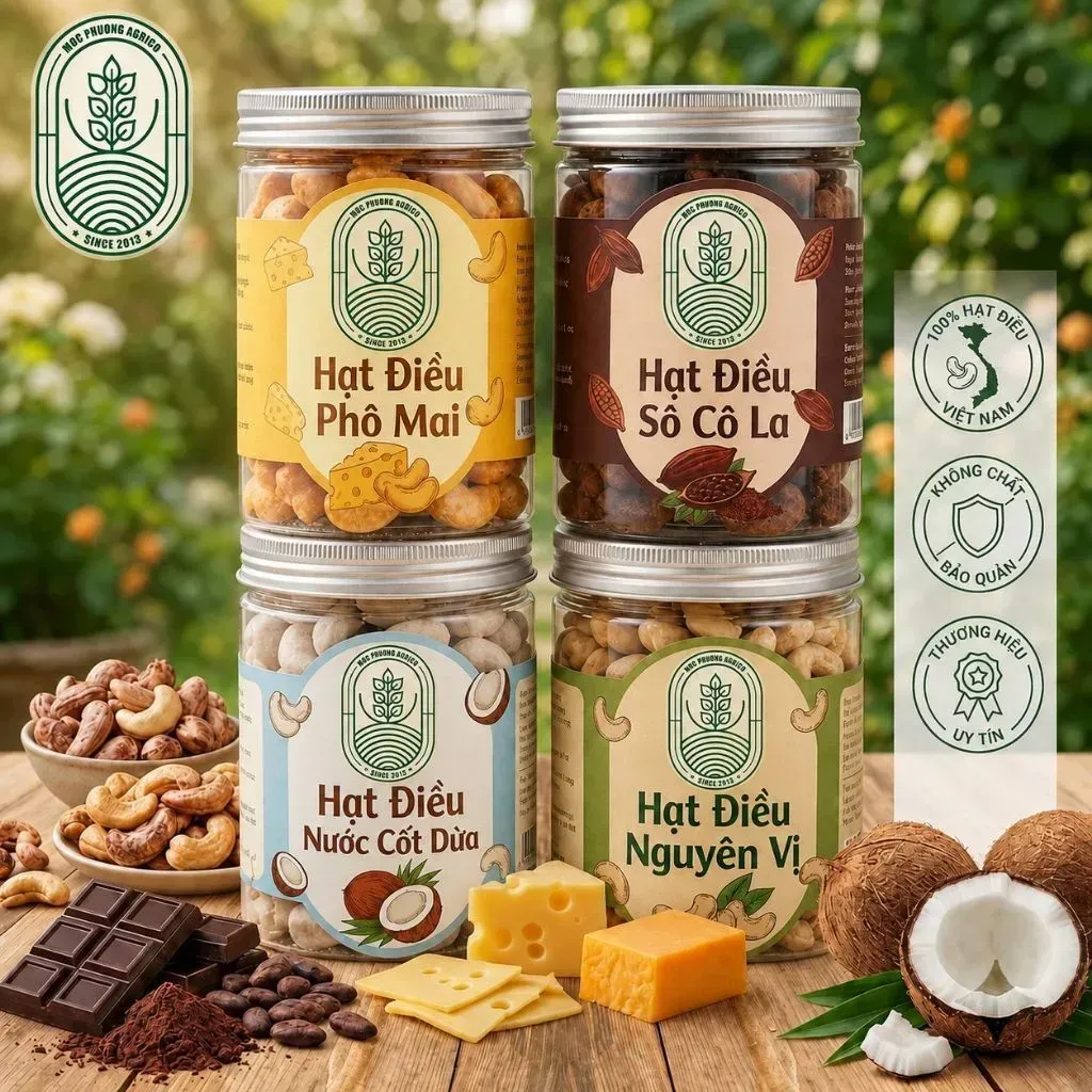 HẠT ĐIỀU CAO CẤP (Hàng Xuất khẩu) Phomai,Chocolate,Cốt dừa,Ng Vị) Rang thơm giòn rụm, hỗ trợ ăn kiêng - Hộp tròn 250 gam 830366 HẠT ĐIỀU CAO CẤP (Hàng Xuất khẩu) Phomai,Chocolate,Cốt dừa,Ng Vị) Rang thơm giòn rụm, hỗ trợ ăn kiêng - Hộp tròn 250 gam 830366