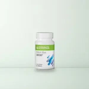 Lọ Thực Phẩm Bảo Vệ Sức Khỏe Herbalife Prelox Blue 60 viên màu trắng họa tiết xanh dương