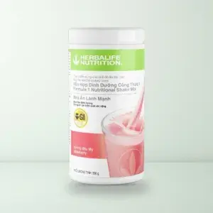 Hộp Hỗn Hợp Dinh Dưỡng Công Thức 1 Herbalife Hương Dâu Tây 550g có nhãn Low GI