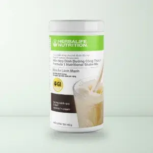 Hộp Hỗn Hợp Dinh Dưỡng Công Thức 1 Herbalife Hương Bánh Quy và Kem 550g có nhãn Low GI