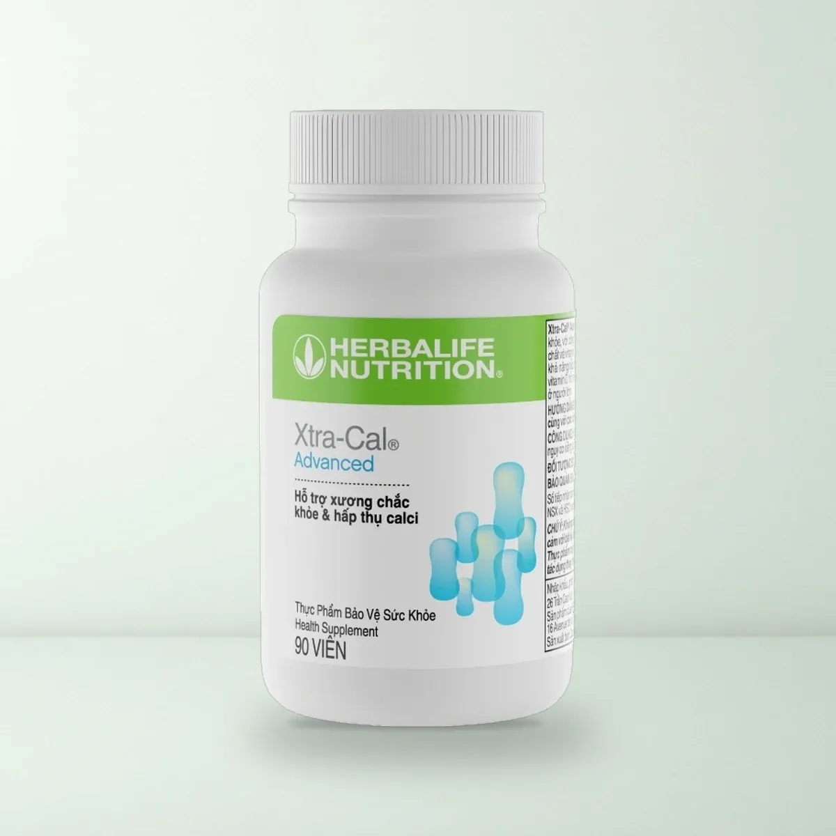 Thực Phẩm Bảo Vệ Sức Khỏe: Xtra-Cal® Advanced Lọ Thực Phẩm Bảo Vệ Sức Khỏe Herbalife Xtra-Cal Advanced 90 viên màu trắng