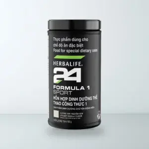 Hộp Hỗn Hợp Dinh Dưỡng Thể Thao Công Thức 1 Herbalife 24 Formula 1 Sport Hương Vani Nguyên Kem 780g màu đen