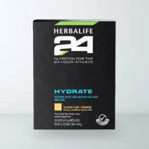 Hộp Thực Phẩm Bảo Vệ Sức Khỏe Herbalife 24 Hydrate Hương Cam 20 gói (90g) màu đen