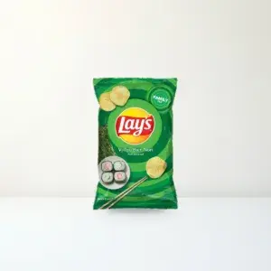Bao bì mặt trước Snack Khoai Tây Lay's Vị Tảo Biển Nori Gói 150 g chính hãng Lay's