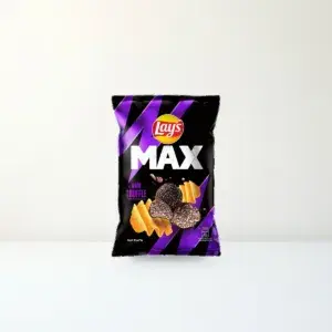 Bao bì mặt trước Snack Khoai Tây Lay's Max Vị Nấm Truffle Gói 75 g chính hãng Lay's