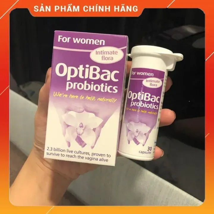 Men vi sinh Optibac Tím cho Phụ Nữ - Tăng cường hệ miễn dịch, ngăn ngừa nhiễm khuẩn và nấm âm đạo - 30 viên nhập khẩu UK Men vi sinh Optibac Tím cho Phụ Nữ - Tăng cường hệ miễn dịch, ngăn ngừa nhiễm khuẩn và nấm âm đạo - 30 viên nhập khẩu UK