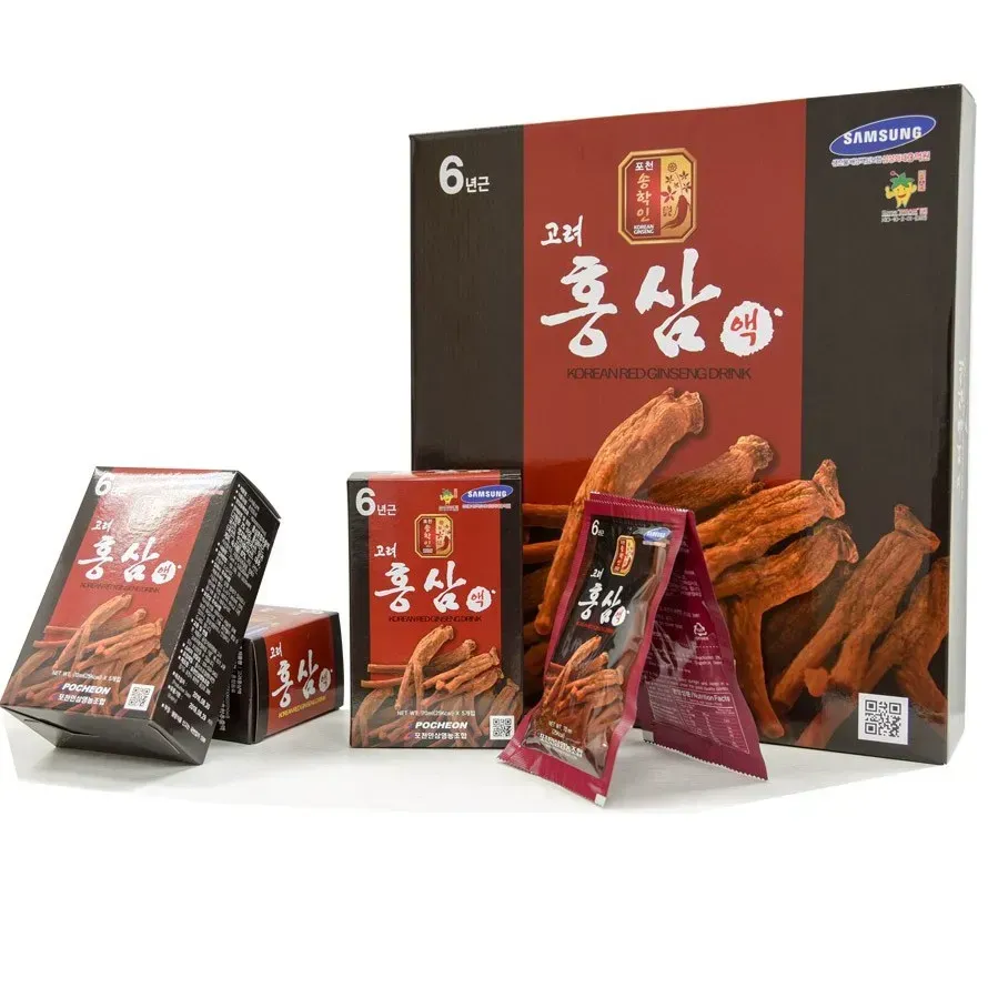Nước Hồng Sâm Pocheon 30 Gói x 70ml - Giải Pháp Bồi Bổ Sức Khỏe, Sâm 6 Năm Tuổi Từ Hàn Quốc, Hương Vị Thanh Mát Nước Hồng Sâm Pocheon 30 Gói x 70ml - Giải Pháp Bồi Bổ Sức Khỏe, Sâm 6 Năm Tuổi Từ Hàn Quốc, Hương Vị Thanh Mát