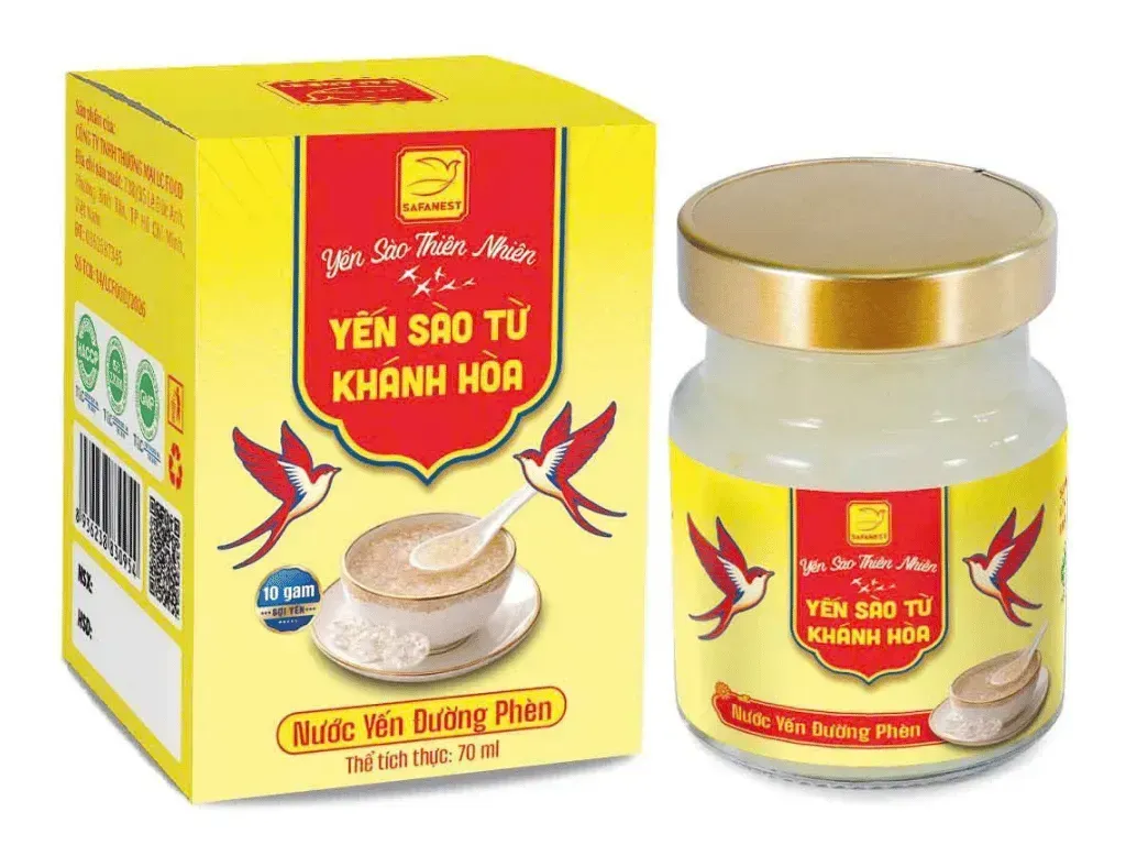 Nuoc yen chung duong phen SafaNest 70ml Nước yến chưng đường phèn SafaNest 70ml