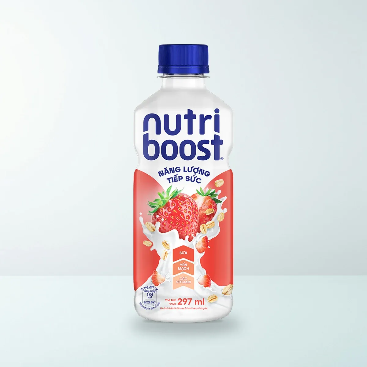 Thực Phẩm Bổ Sung: Nước Uống Sữa Trái Cây Nutriboost Hương Dâu Chai Nhựa PET 297 ml — Ảnh sản phẩm chính hãng Thực Phẩm Bổ Sung: Nước Uống Sữa Trái Cây Nutriboost Hương Dâu Chai Nhựa PET 297 ml — Ảnh sản phẩm chính hãng