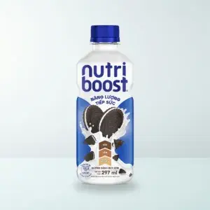 Thực Phẩm Bổ Sung: Nước Uống Sữa Trái Cây Nutriboost Hương Bánh Quy Kem Chai Nhựa PET 297 ml — Ảnh sản phẩm chính hãng