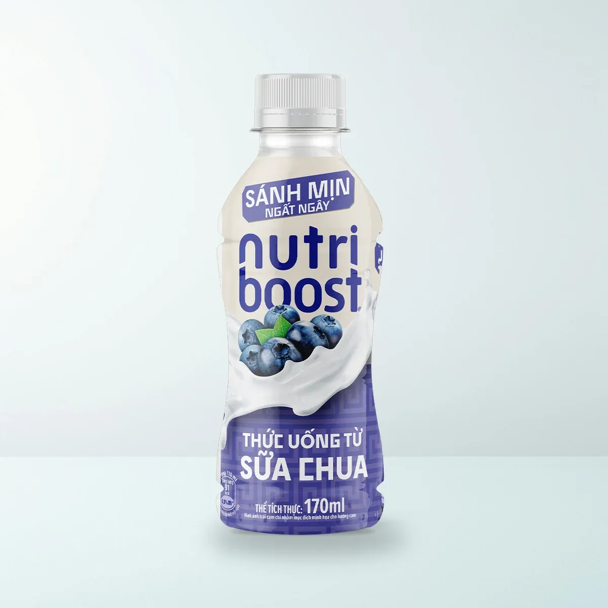 Thực Phẩm Bổ Sung: Thức Uống Từ Sữa Chua Nutriboost Kiểu Hy Lạp Hương Việt Quất Chai Nhựa PET 170 ml — Ảnh sản phẩm chính hãng Thực Phẩm Bổ Sung: Thức Uống Từ Sữa Chua Nutriboost Kiểu Hy Lạp Hương Việt Quất Chai Nhựa PET 170 ml — Ảnh sản phẩm chính hãng