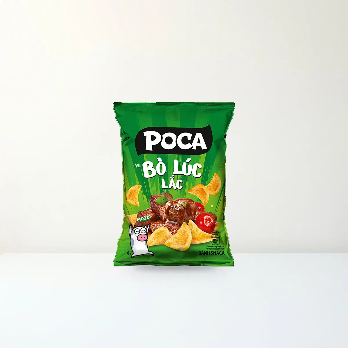 Bao bì mặt trước Snack Poca Vị Bò Lúc Lắc Gói 32 g chính hãng Poca Bao bì mặt trước Snack Poca Vị Bò Lúc Lắc Gói 32 g chính hãng Poca
