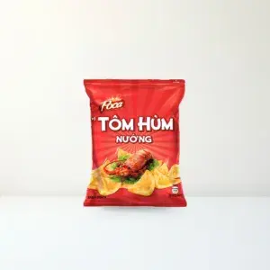 Bao bì mặt trước Snack Poca Vị Tôm Hùm Nướng Gói 32 g chính hãng Poca