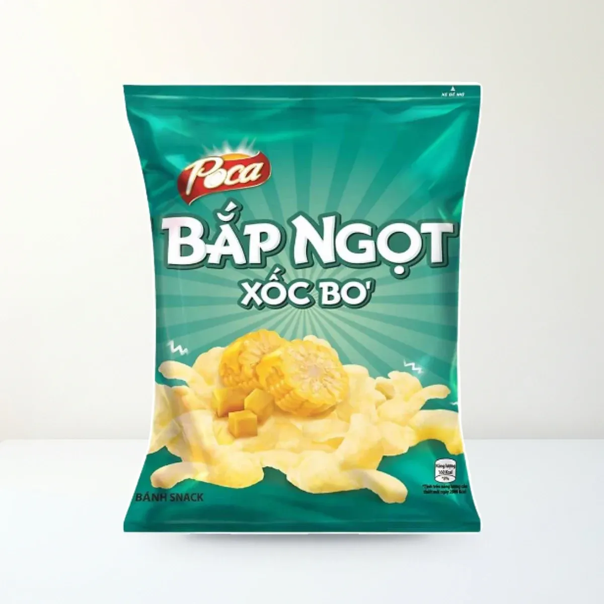 Bao bì mặt trước Snack Poca Partyz Vị Bắp Ngọt Xốc Bơ Gói 60 g chính hãng Poca Bao bì mặt trước Snack Poca Partyz Vị Bắp Ngọt Xốc Bơ Gói 60 g chính hãng Poca