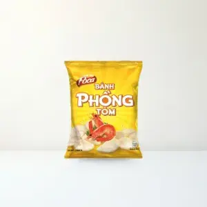 Bao bì mặt trước Bánh Phồng Tôm Poca Gói 33 g chính hãng Poca