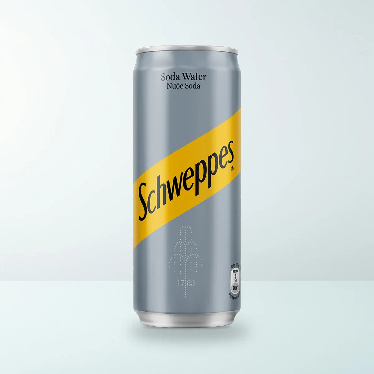 Nước Giải Khát Schweppes Nước Soda (Soda Water) Lon 320 ml — Ảnh sản phẩm chính hãng Nước Giải Khát Schweppes Nước Soda (Soda Water) Lon 320 ml — Ảnh sản phẩm chính hãng