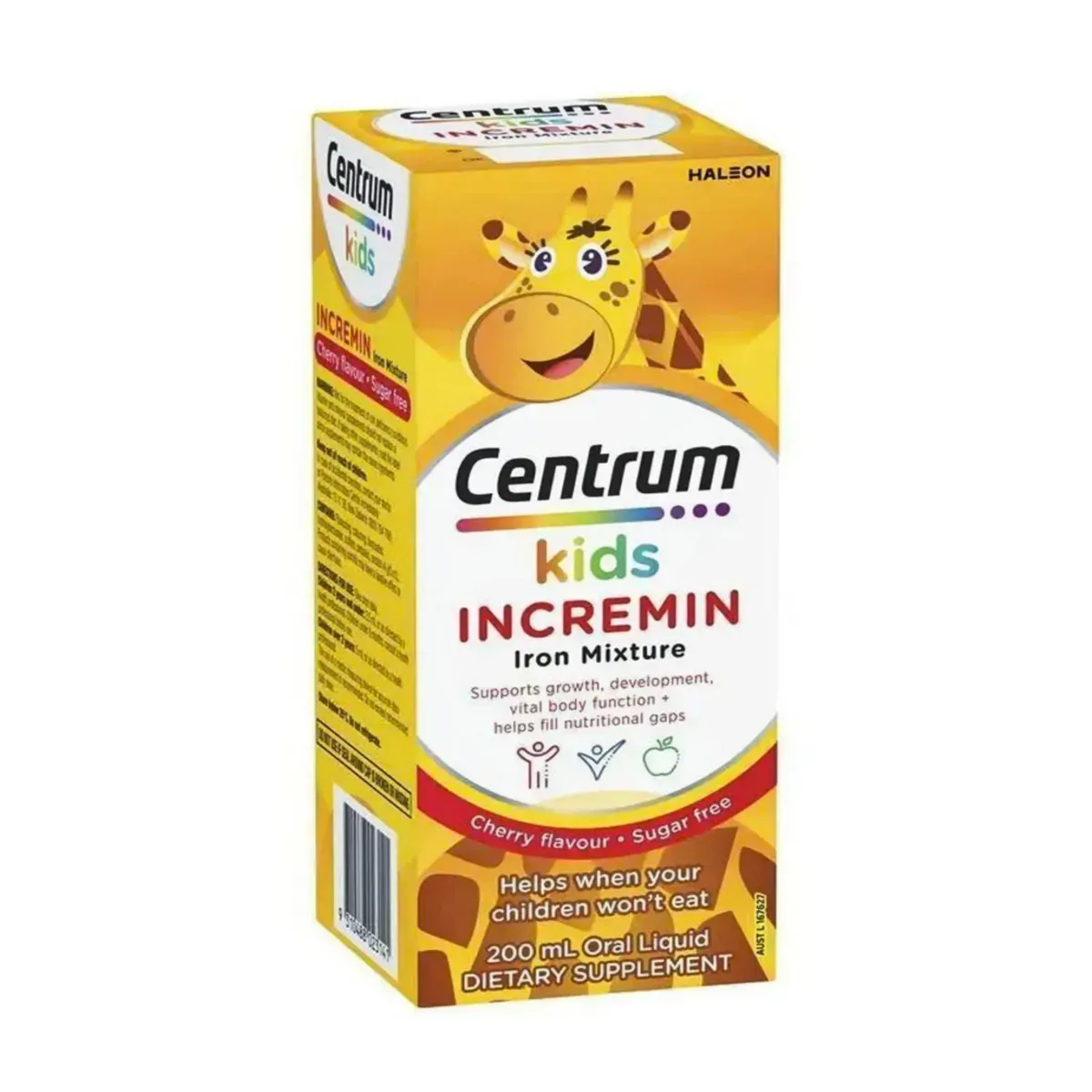 Siro Centrum Kids Incremin Iron Mixture - 200 mL - Bổ Sung Sắt - Cải Thiện Tình Trạng Biếng Ăn & Tăng Hấp Thu Dinh Dưỡng - Hỗ Trợ Quá Trình Phát Triển ở Trẻ Từ 6 Tháng Tuổi Trở Lên - S/P Chuẩn Úc Siro Centrum Kids Incremin Iron Mixture - 200 mL - Bổ Sung Sắt - Cải Thiện Tình Trạng Biếng Ăn & Tăng Hấp Thu Dinh Dưỡng - Hỗ Trợ Quá Trình Phát Triển ở Trẻ Từ 6 Tháng Tuổi Trở Lên - S/P Chuẩn Úc