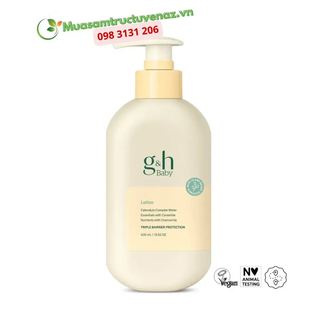 Sữa dưỡng thể cho bé G&H BABY Lotion 400ml Sữa dưỡng thể cho bé G&H BABY Lotion 400ml